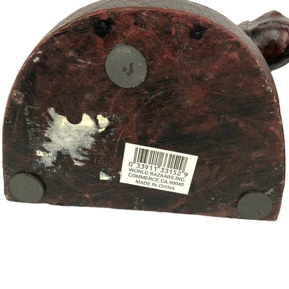 Resin Horse Head Bookends Brown Heavy Library Shelf Decor Realistic Design - Picture 7 of 9